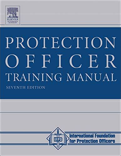 The protection officer training manual by ifpo. - Manuale di istruzioni girmi gran gelato.