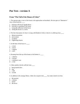 Answer Key The Raven Commonlit Answer Key MULTIPLE CHOICE ANSWER
