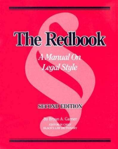 The redbook a manual on legal style 2d ed. - Xxii salon nacional de grabado y dibujo..
