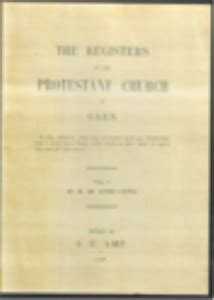 The registers of the protestant church at caen (normandy): vol. - Contes populaires des sakalava et des tsimihety de la région d'analalava.