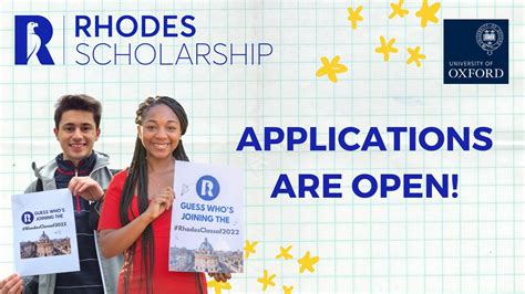 The Rhodes Scholarship is an international postgraduate award for stud