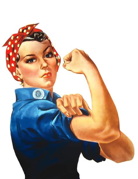 The riveter. Rosie the Riveter è un'icona culturale degli Stati Uniti, che rappresenta le donne americane che lavoravano nelle fabbriche durante la seconda guerra mondiale, molte delle quali erano impiegate in stabilimenti che producevano munizioni e rifornimenti di guerra, spesso sostituendo gli uomini impegnati nell'esercito. L'immagine We Can Do It! in cui è … 