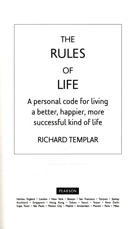 The rules of life a personal guide for living a better happier more successful life richard templars rules. - The post reform guide to derivatives and futures by gordon f peery.