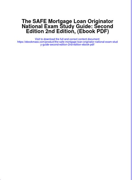 The safe mortgage loan originator national exam study guide second edition. - 125k rw usb d1 user manual.