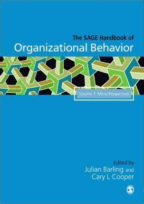 The sage handbook of organizational behavior volume one micro approaches. - Ddr--das politische, wirtschaftliche und soziale system.