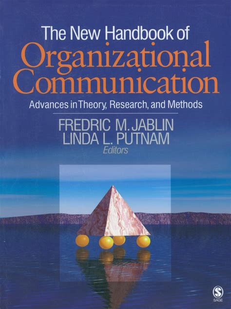 The sage handbook of organizational communication advances in theory research. - Isuzu trooper 1988 repair manual download.
