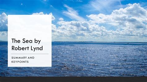 The sea robert lynd author introduction