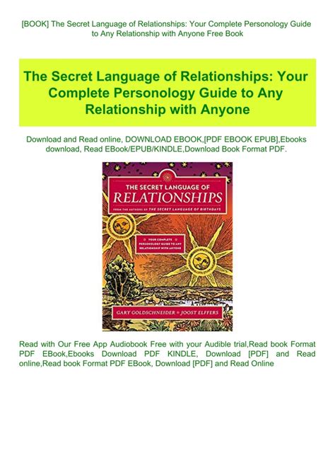 The secret language of relationships your complete personology guide to any relationship with anyone. - Ib chem hl exam preparation guide.