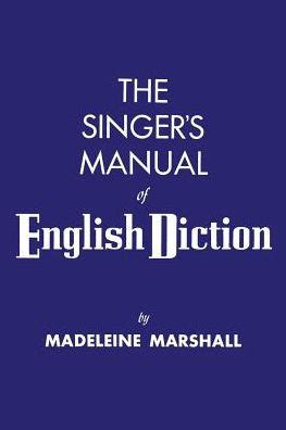 The singers manual of english diction. - Monster walter dean myers study guide answers.