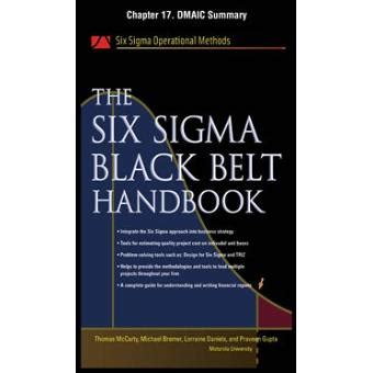 The six sigma black belt handbook chapter 17 dmaic summary. - Handbook of mechanical engineering made easy publications.