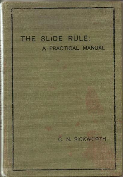 The slide rule a practical manual. - Komatsu wa800 1 wa800 2 shop manual.