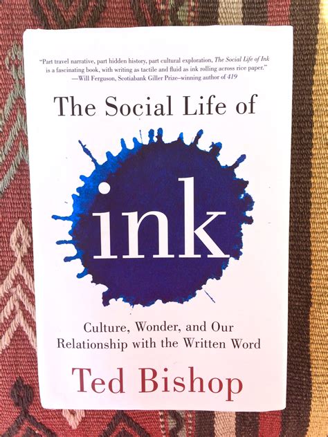 The social life of ink by ted bishop. - Il manuale di oxford degli studi letterari cognitivi di lisa zunshine.