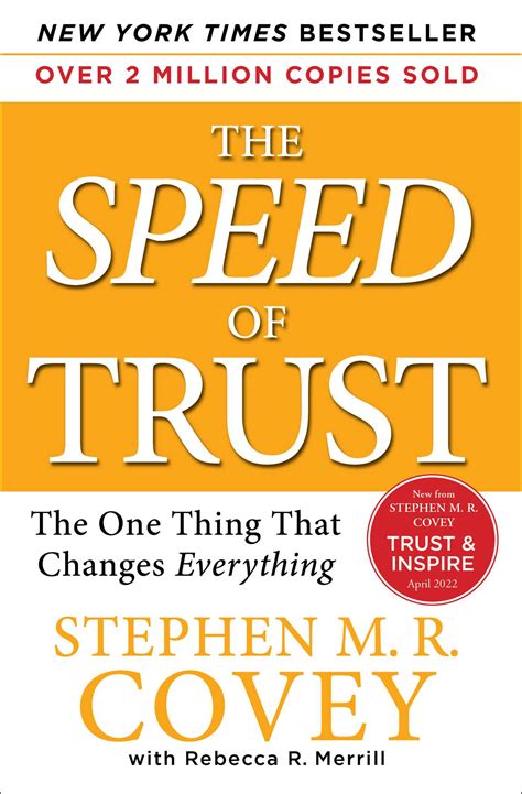 The speed of trust stephen covey. - L' enfance et les ouvrages d'éducation.