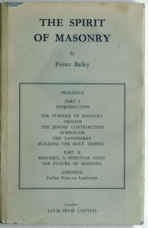 The spirit of masonry by foster bailey. - Trout streams of pennsylvania an angler s guide.