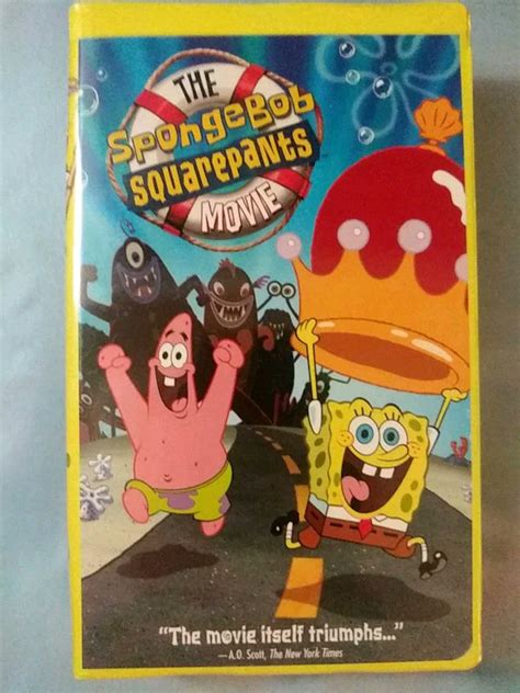 The spongebob squarepants movie vhs. Nautical Nonsense and Sponge Buddies is the first SpongeBob SquarePants themed DVD to be released. It was released on March 12, 2002 and contains five episodes from season 1, four episodes from season 2, and one episode from season 3. Backstage Pants SpongeBob's Start Graveyard Shift (voice-over) Texas (voice-over) Dying for Pie (voice-over) Drawing Characters The Graveyard Shift: In the ... 