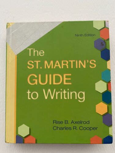 The st martins guide to writing by rise b axelrod. - Mercury mariner outboard 20jet 20 25 hp 2 stroke service repair manual.