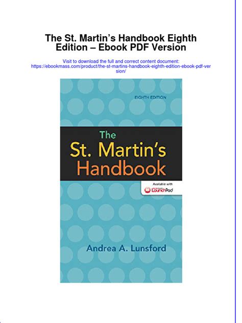 The st martins handbook 8th edition. - Biblical finacial study crown financial ministries student manual.