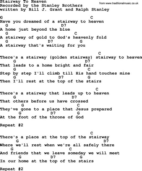 The stairway to heaven lyrics. The easy, fast & fun way to learn how to sing: 30DaySinger.com There's a lady who's sure All that glitters is gold And she's buying a stairway to heaven When she gets there she knows If the stores are all closed With a word she can get what she came for Oh oh oh oh and she's buying a stairway to heaven There's a sign on the wall But she wants to be … 