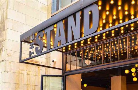 The stand restaurant and comedy club. Get ready to laugh at Funny Bone Comedy Clubs, showcasing premier stand-up comedians at 15 locations across the U.S. Explore upcoming shows at a venue near you! 