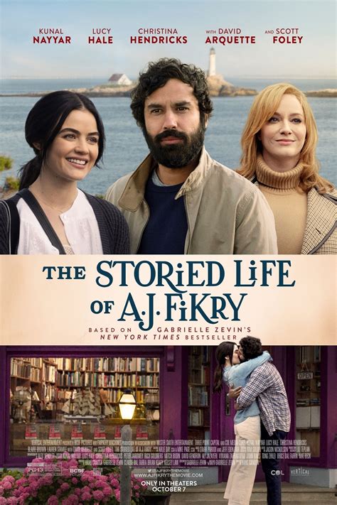 The storied life of a.j. fikry showtimes. Release Calendar Top 250 Movies Most Popular Movies Browse Movies by Genre Top Box Office Showtimes & Tickets Movie News India Movie Spotlight. ... The Storied Life of A.J. Fikry (2022) PG-13 | Comedy, Drama. Official Trailer. A.J. Fikry's wife has died, his bookstore is in trouble, and now his prized rare edition of Poe poems has been stolen ... 