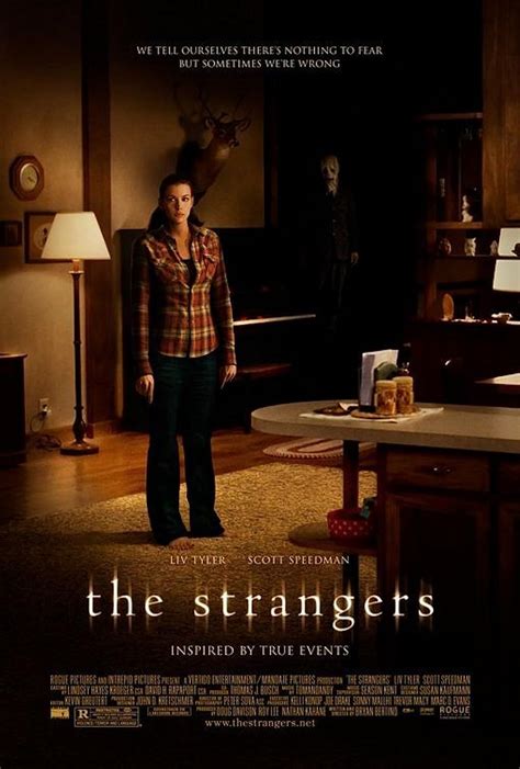 The strangers 2008 film. Lock the door. Pretend you’re safe. After returning from a wedding reception, a couple staying in an isolated vacation house receive a knock on the door in the mid-hours of the night. What ensues is a violent invasion by three strangers, their faces hidden behind masks. The couple find themselves in a violent struggle, in which … 