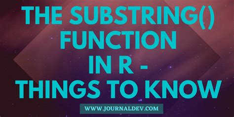 The substring() function in R Things to know DigitalOcean
