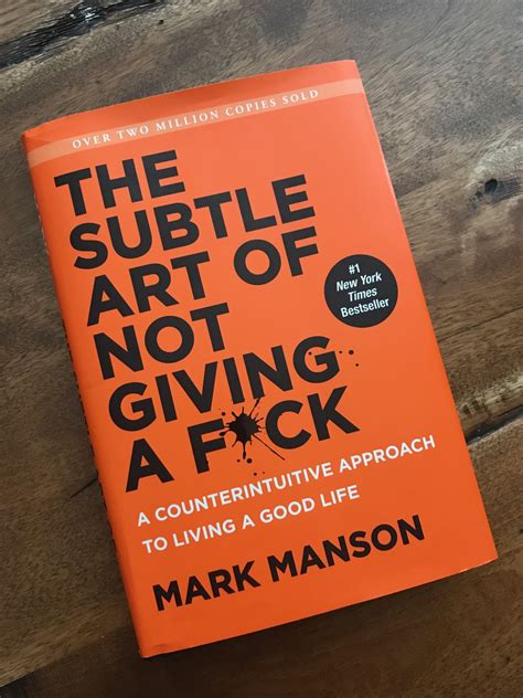 The subtle art of not giving a. "The Subtle Art of Not Giving a F*ck" is a book that challenges conventional wisdom and societal norms, forcing you to question your values and priorities. It encourages self-reflection and introspection, prompting you to reevaluate what truly matters to you. Whether you're feeling lost, stuck, or simply seeking a … 