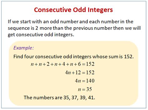 The sum of three consecutive odd integers mathematical expression.  Detailed step by step solu...