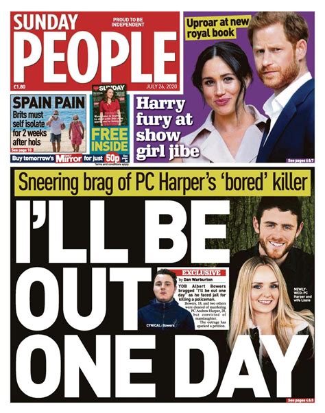 The sunday people. The Sunday People is one of Britain's oldest Sunday newspapers. We are feisty, funny and truly independent. See tweets, replies, photos and videos from @thesundaypeople Twitter profile. 21.3K Followers, 934 Following. 