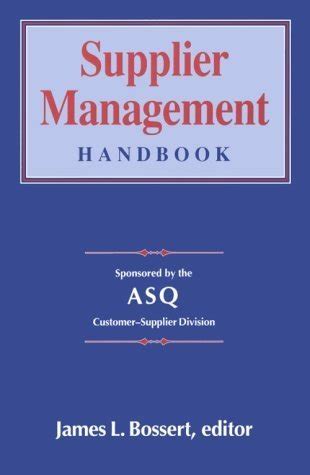 The supplier management handbook by james l bossert. - Cat inorganic chemistry 5th edition solution manual miessler.