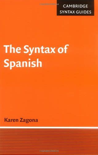 The syntax of spanish cambridge syntax guides. - Akustyka współczesna i jej prezentacja kwantowa.