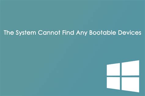 The system cannot find any bootable devices windows 11.  Log into your S...