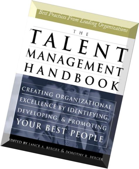 The talent management handbook creating organizational excellence by identifying developing and promoting your best people. - Franciscan dining services a comprehensive guide with values.