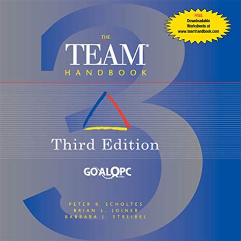 The team handbook 3rd edition scholtes joiner striebel publisher oriel. - Masa de un libro de texto.