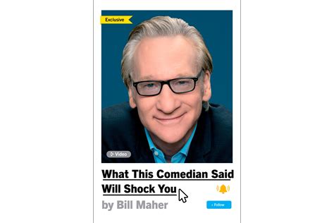 The title of Bill Maher’s new book promises ‘What This Comedian Said Will Shock You’