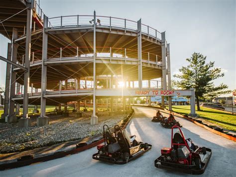 The track branson. At “The Track Family Fun Parks” in Branson, you just have to try the new Laser Maze Challenge and Route 76 Glow Golf! And don’t forget the go-karts, arcade games, Skycoaster, kiddie rides, laser tag, bumper rides…wow! And there’s even more! Read more on Branson.com. 