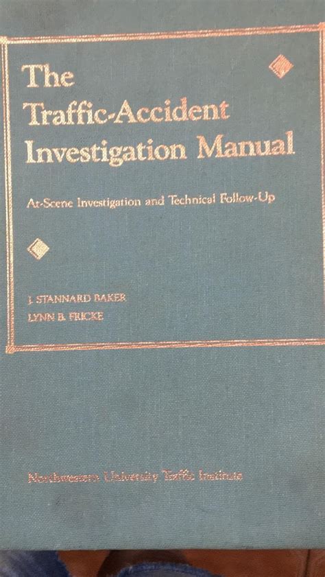 The traffic accident investigation manual at scene investigation and technical follow up. - Rhodesia zimbabwe a bibliographic guide to the nationalist period a.