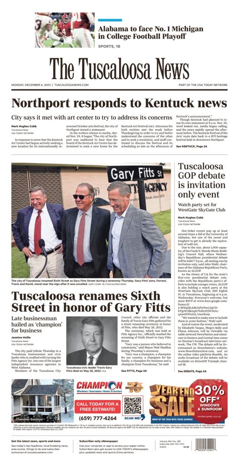 The tuscaloosa news. Things To Know About The tuscaloosa news. 