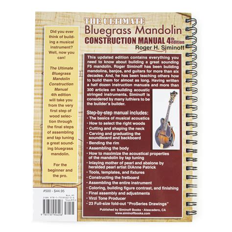 The ultimate bluegrass mandolin construction manual. - Munson okiishi 7 ° manuale delle soluzioni.