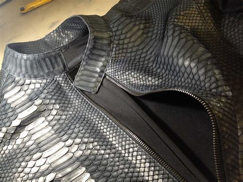 The ultimate luxury is a bespoke python skin jacket