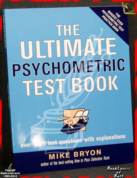 The ultimate psychometric test book ultimate series by bryon mike 2006 paperback. - La formacion del profesorado de ensenanza media en españa 1936-1970.