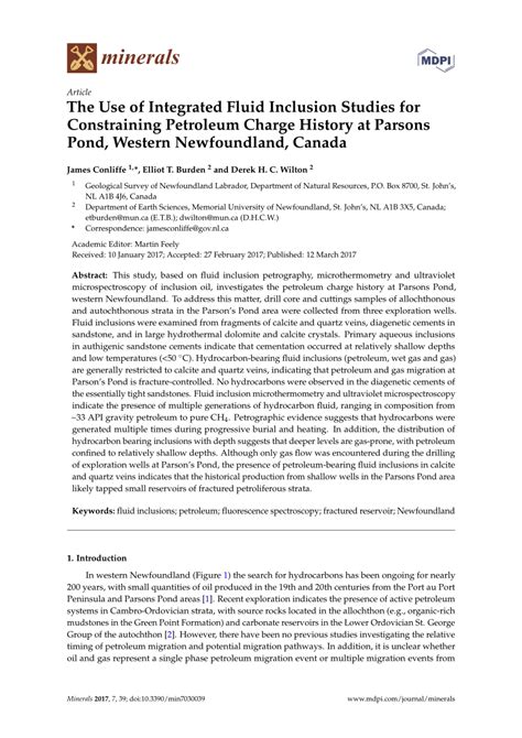 The use of integrated fluid inclusion studies in constraining oil ...