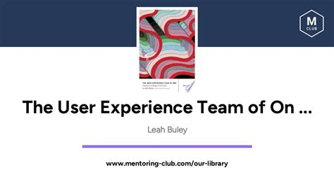 The user experience team of one a research and design survival guide leah buley. - Discriminazione una guida alla giurisprudenza pertinente in materia di razza.