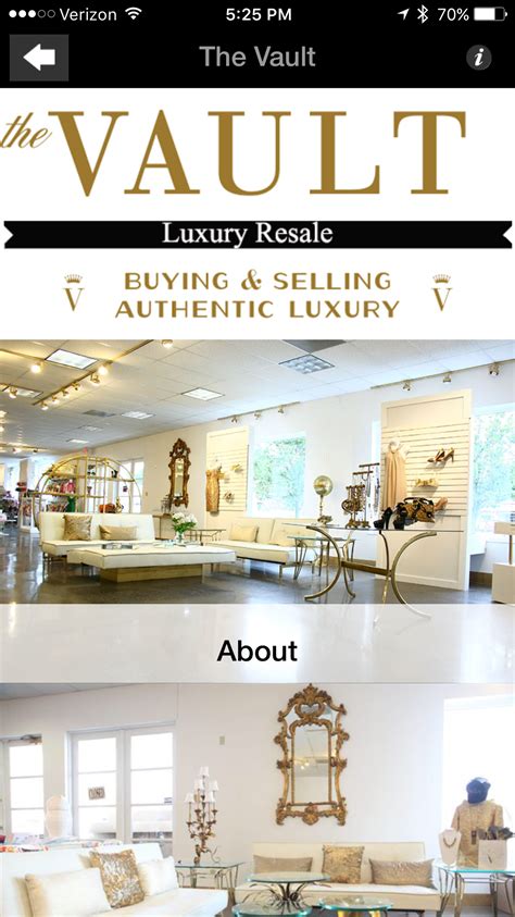 The vault luxury resale. The Vault Luxury Resale is a boutique that purchases and resells women's items in-style and in excellent condition from various luxury brands. You can shop for … 