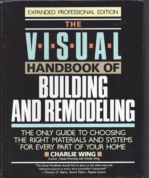 The visual handbook of building and remodeling by charles wing. - Porsche 924 manuale di servizio di riparazione officina.