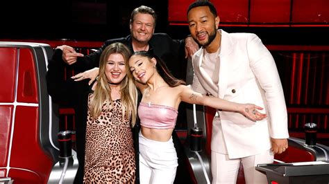 Live Finale, Part 1. Mon, Dec 13, 2021 60 mins. The Top 5 artists perform a ballad and an up-tempo song in front of coaches Kelly Clarkson, John Legend, Ariana Grande and Blake Shelton to compete .... 