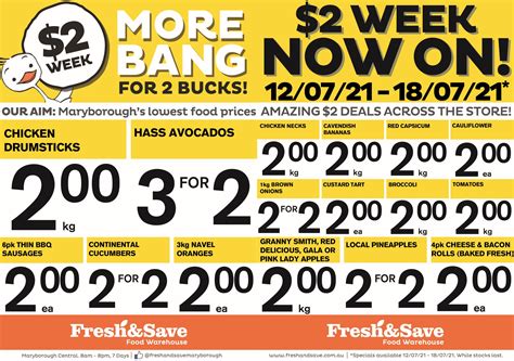 The wait is over, $2 Week has... - Fresh & Save Australia - Facebook