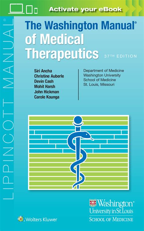 The washington manual of medical therapeutics spiral manual series. - Erick aprende a no ser impaciente.