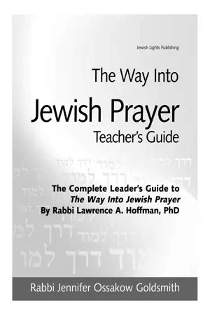 The way into jewish prayer teachers guide. - Manual del generador nikota 3500 vatios.