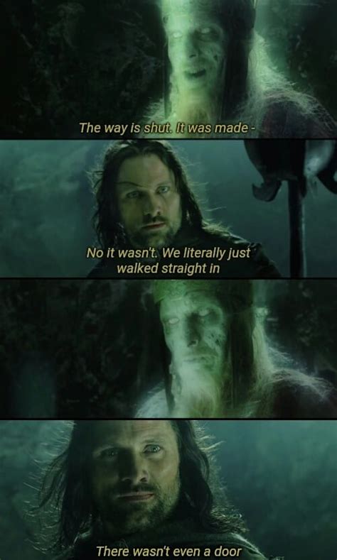 The way is shut. : r/lotr - Reddit